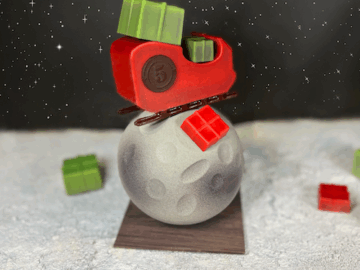 Le traineau sur la lune