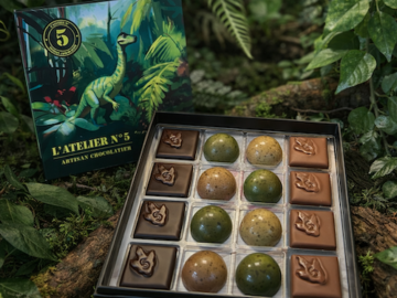 Coffret Au pays des Dinos l'aventure chocolatée